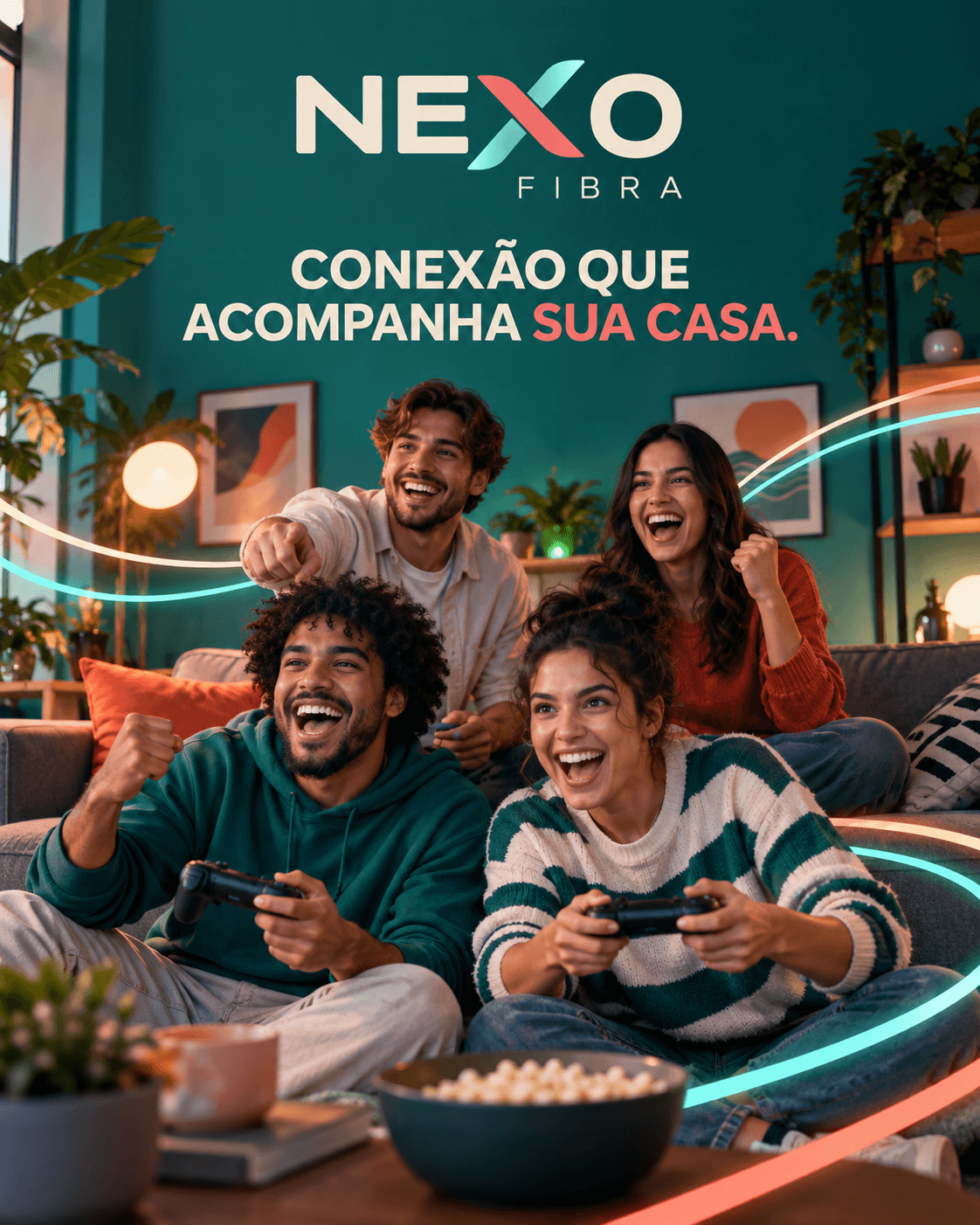 Nexo Fibra · Conexão em casa