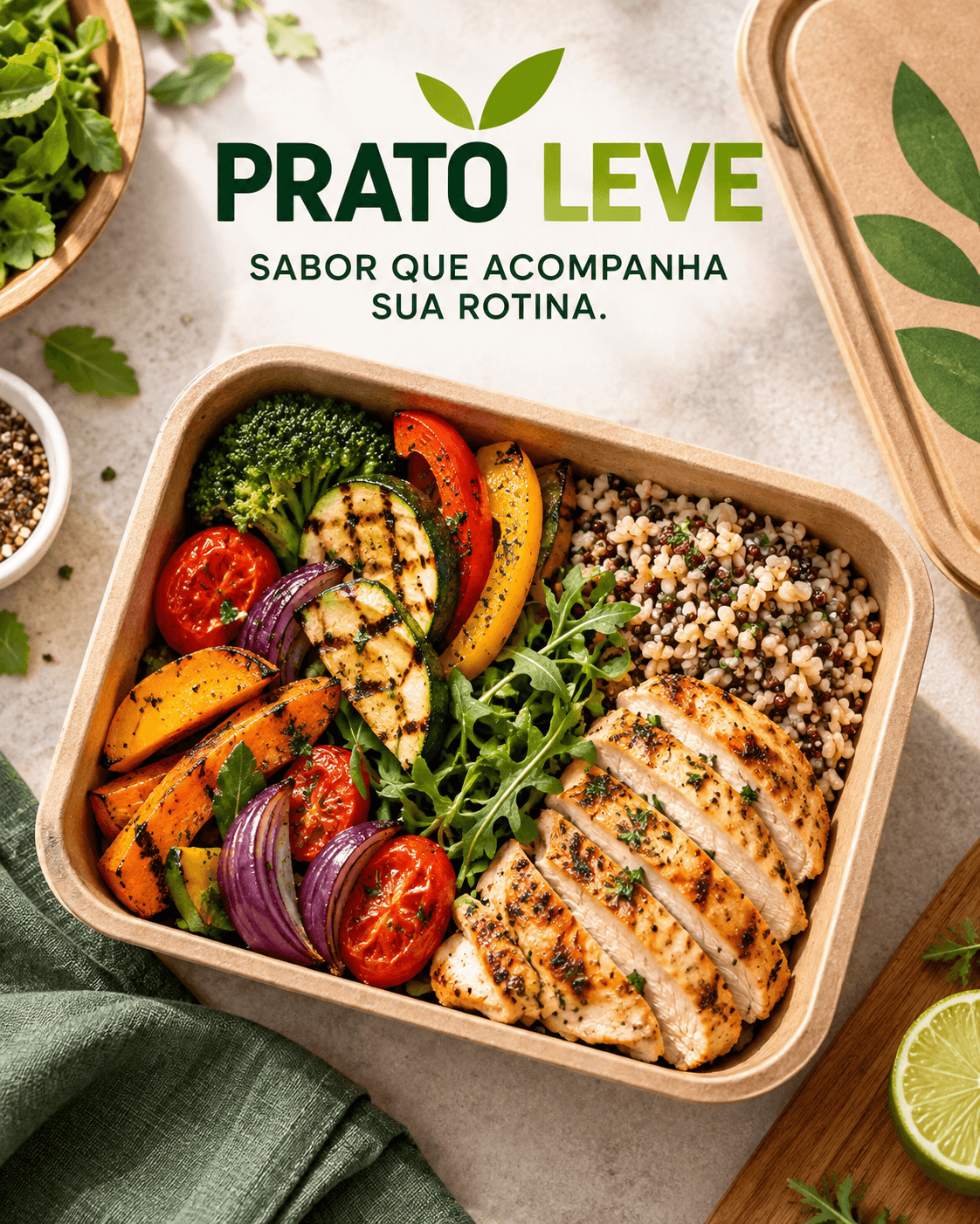 Prato Leve · Sua rotina